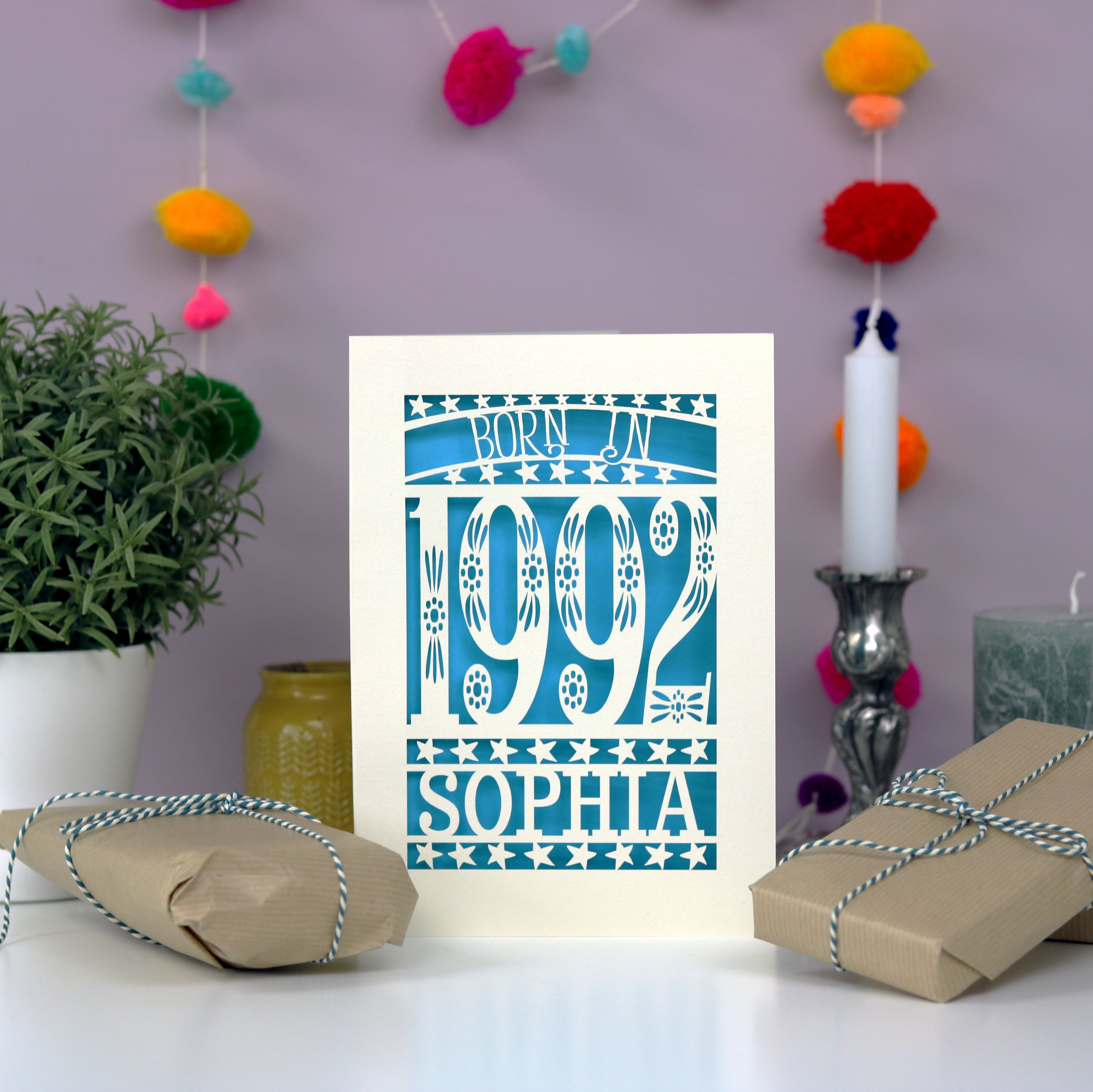 Born in 1992 Birthday Card