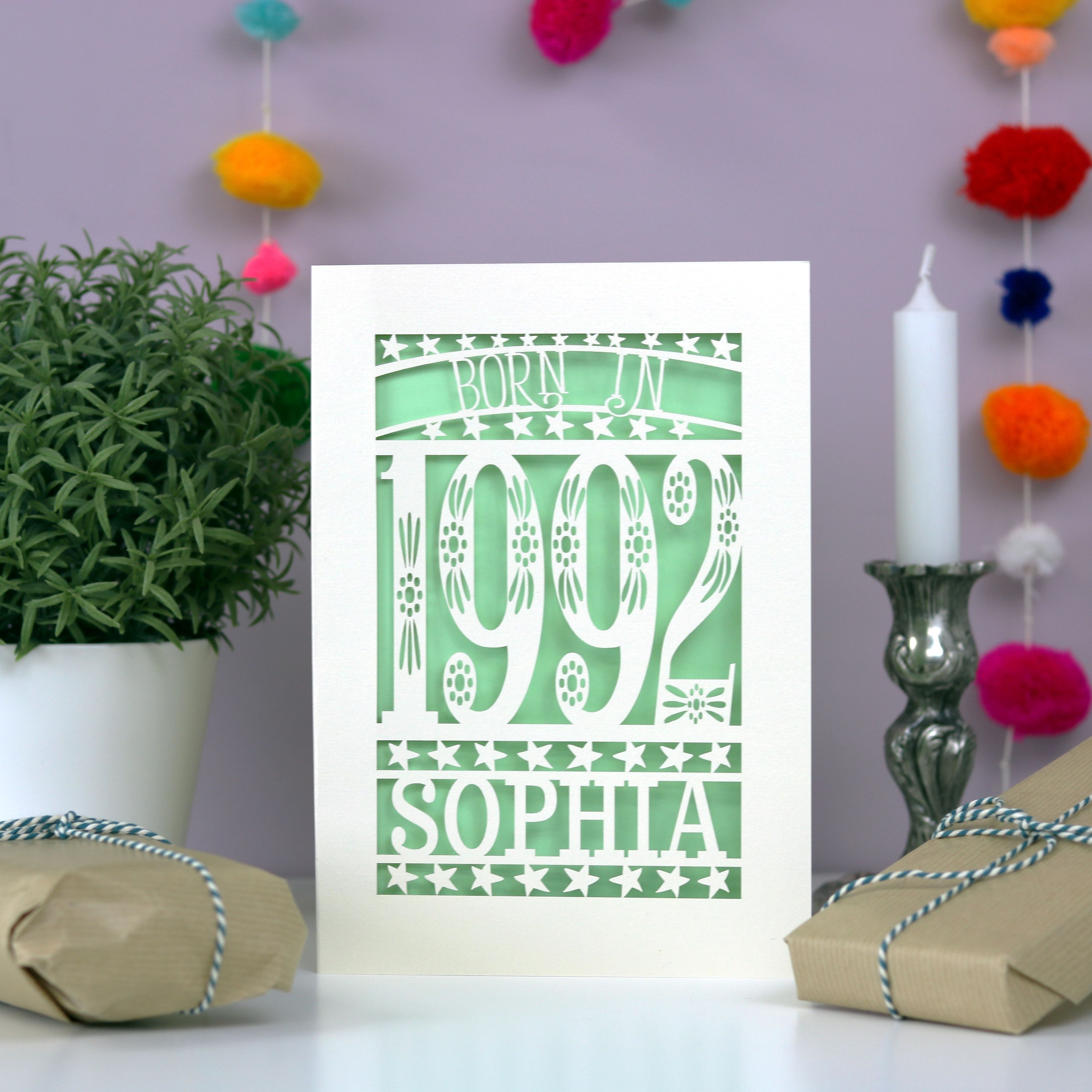 Born in 1992 Birthday Card