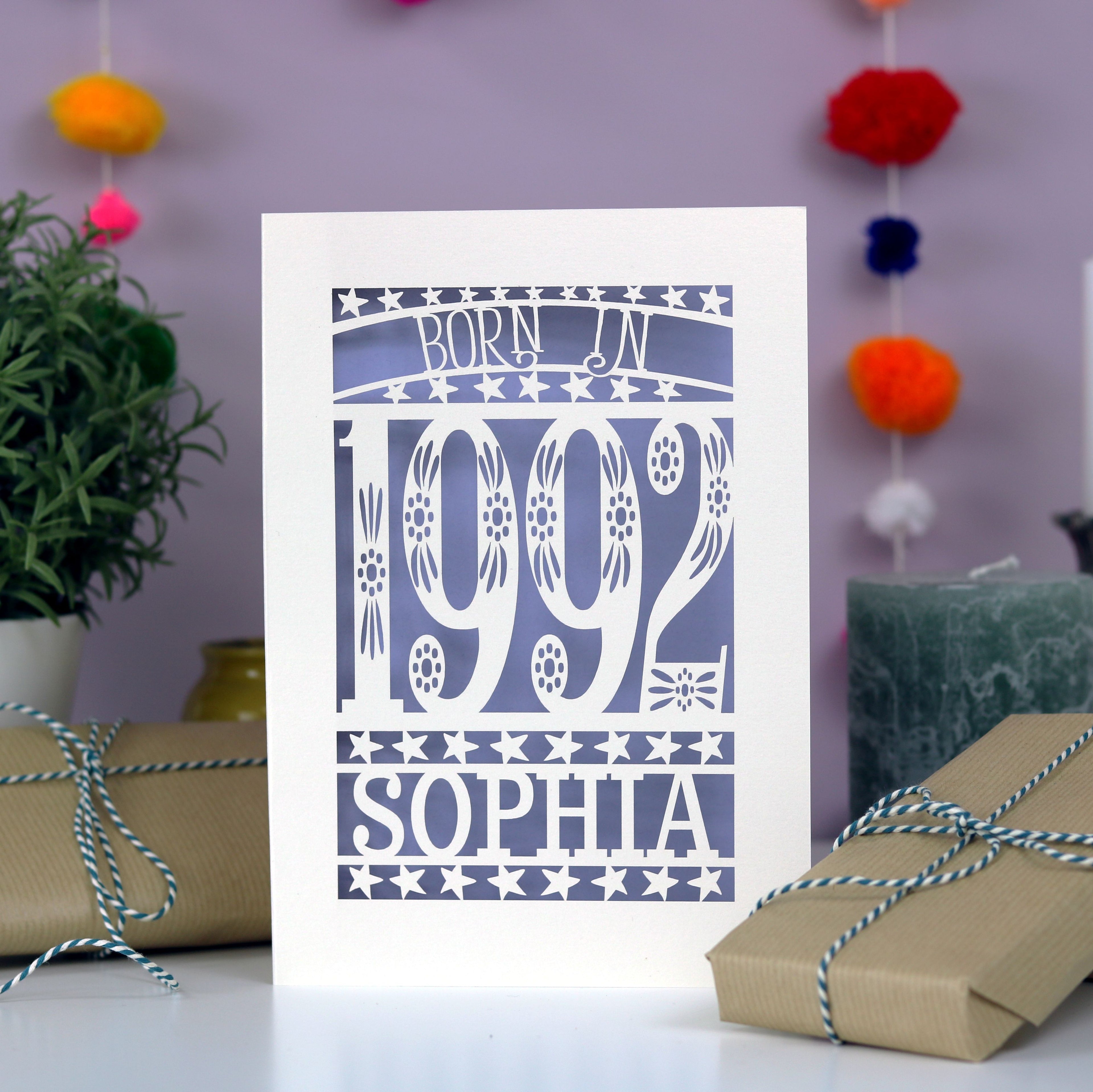 Born in 1992 Birthday Card