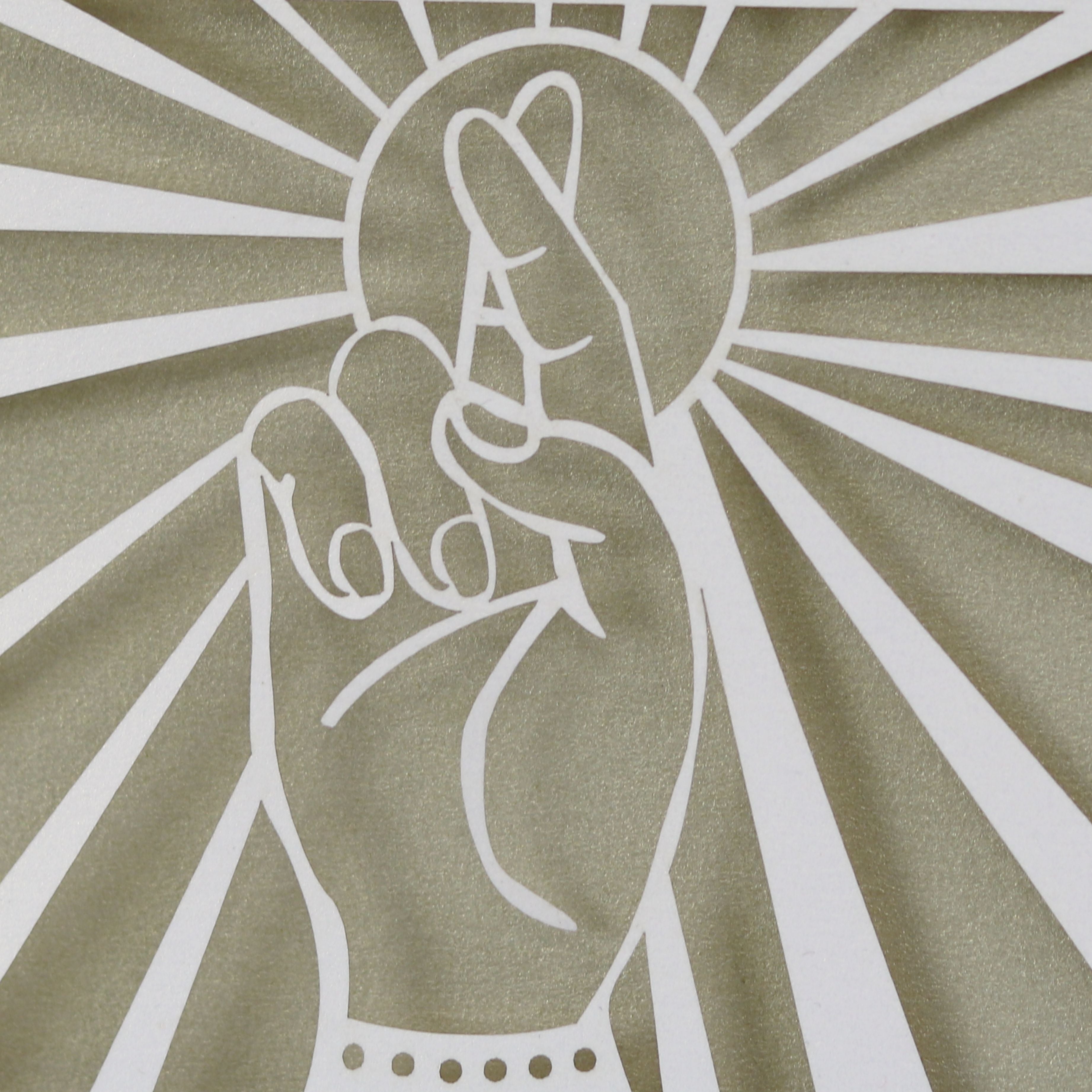 Fingers Crossed Personalised Papercut Card