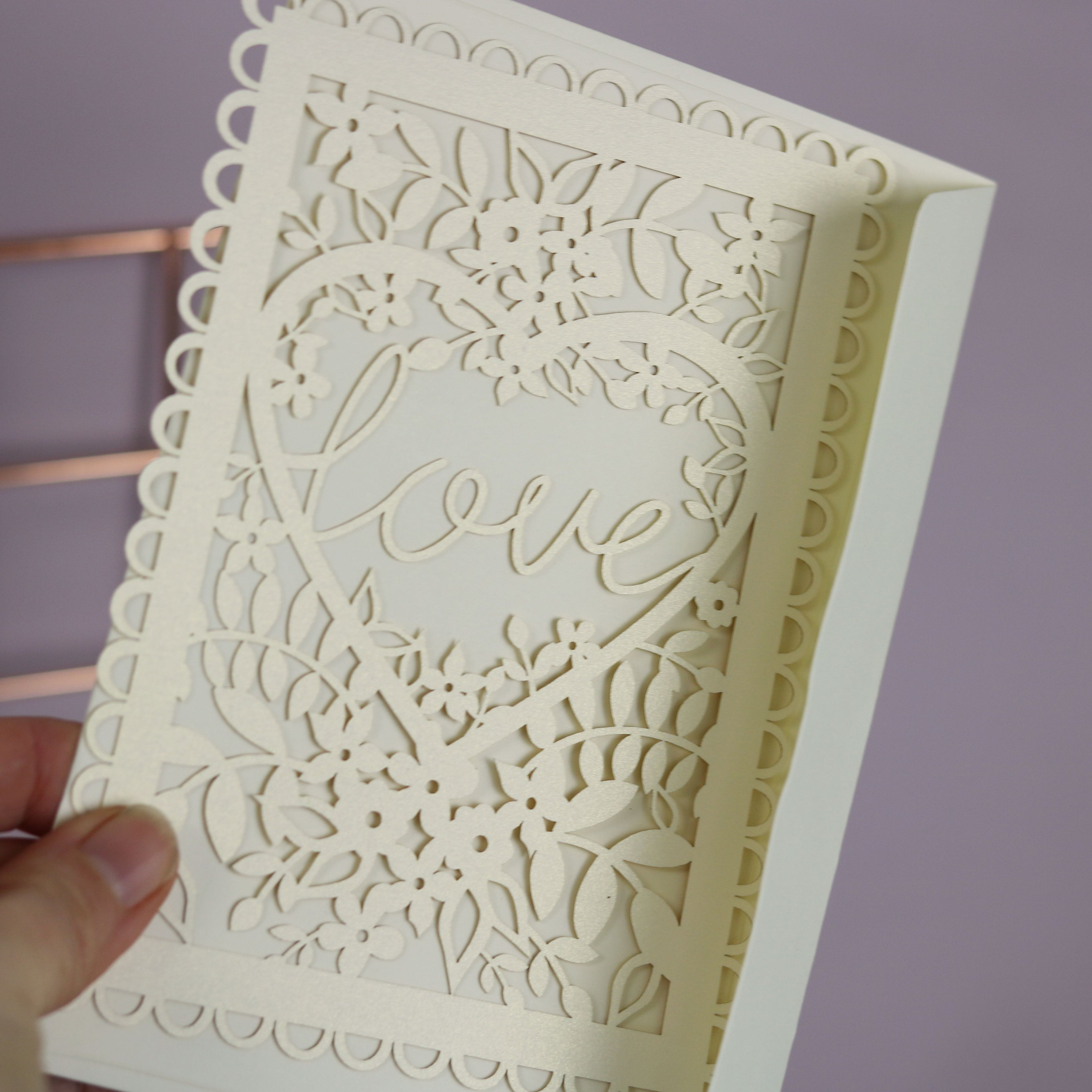 Love Papercut Postcard