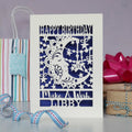 Personalised Papercut Make A Wish Birthday Card