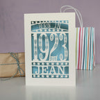 Born In 1923 Birthday Card A5