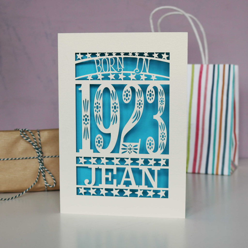 Born In 1923 Birthday Card A5