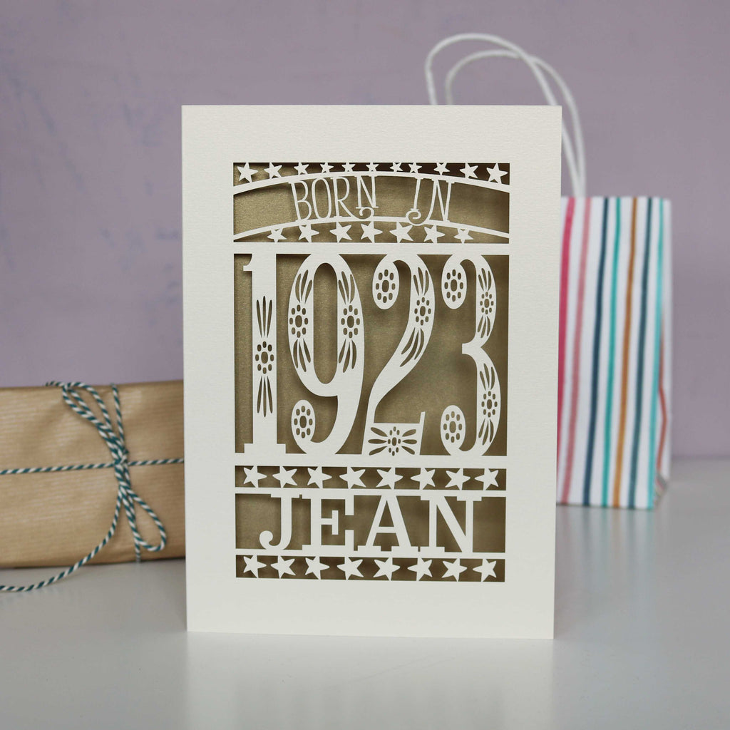 Born In 1923 Birthday Card A5