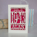 Born In 1943 80th Birthday Card A5