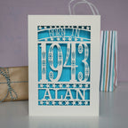 Born In 1943 80th Birthday Card A5