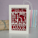 Born In 1953 70th Birthday Card A5