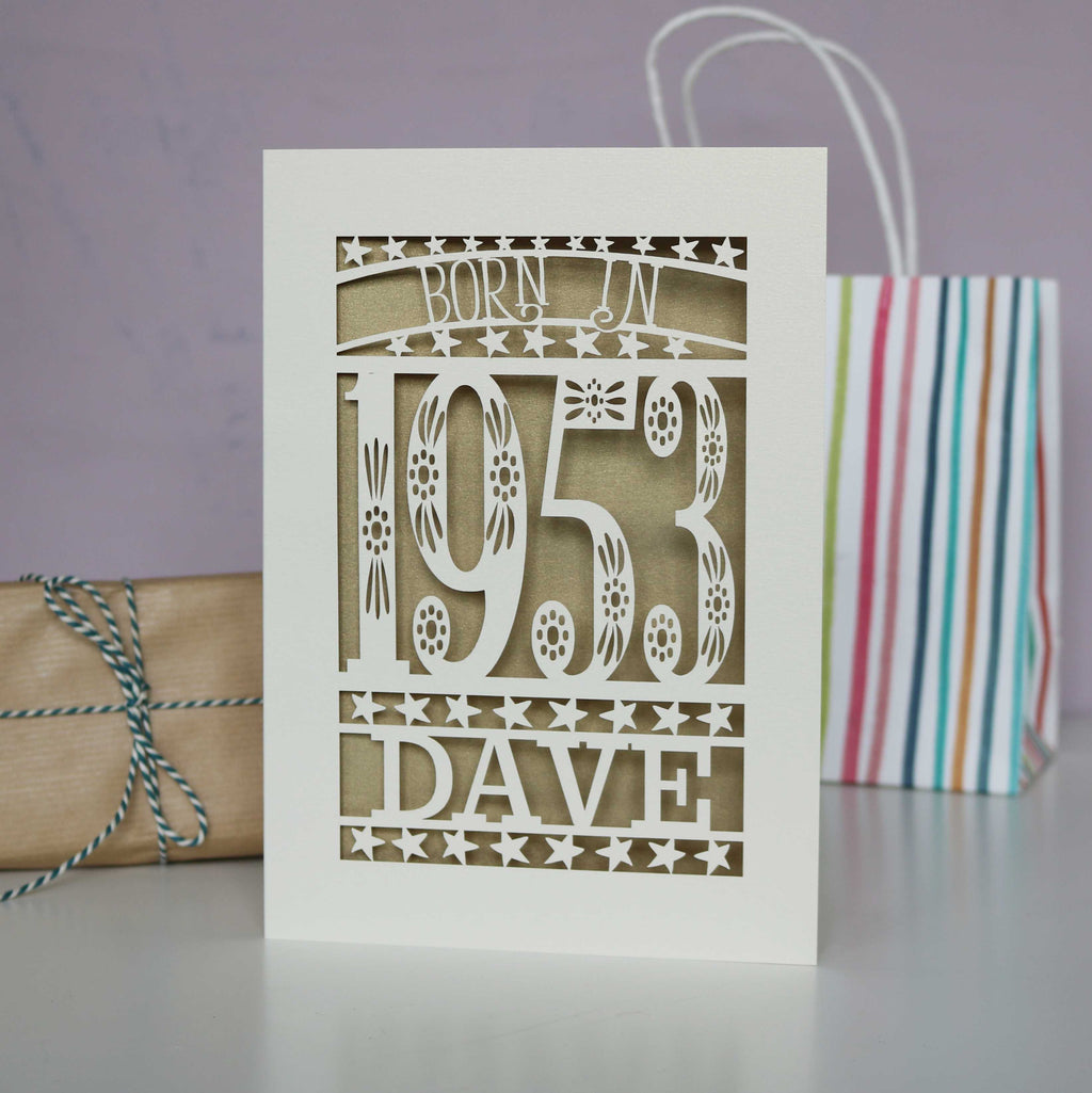Born In 1953 70th Birthday Card A5