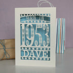 Born In 1953 70th Birthday Card A5