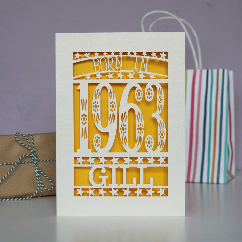 Born In 1963 60th Birthday Card A5