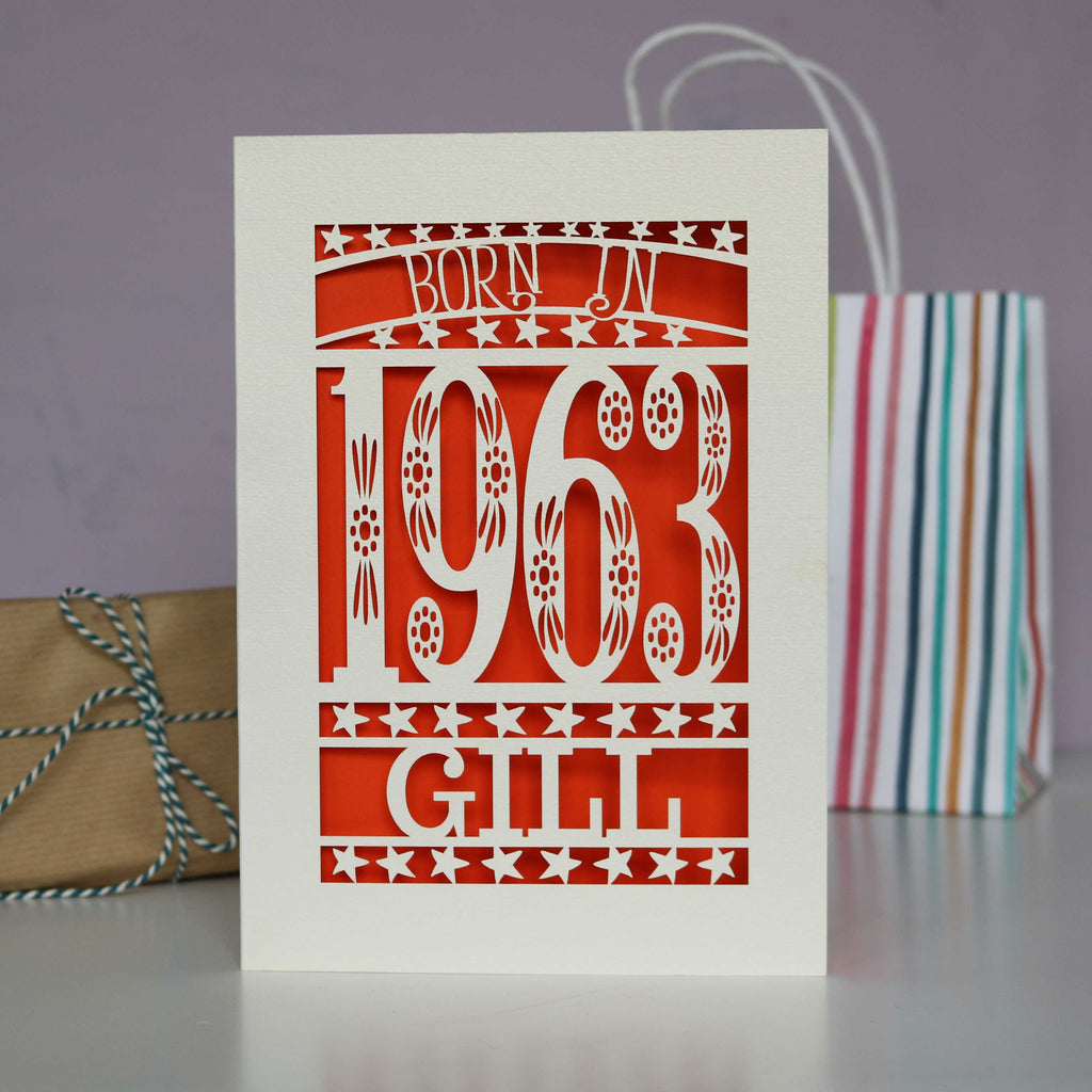 Born In 1963 60th Birthday Card A5