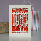 Born In 1963 60th Birthday Card A5