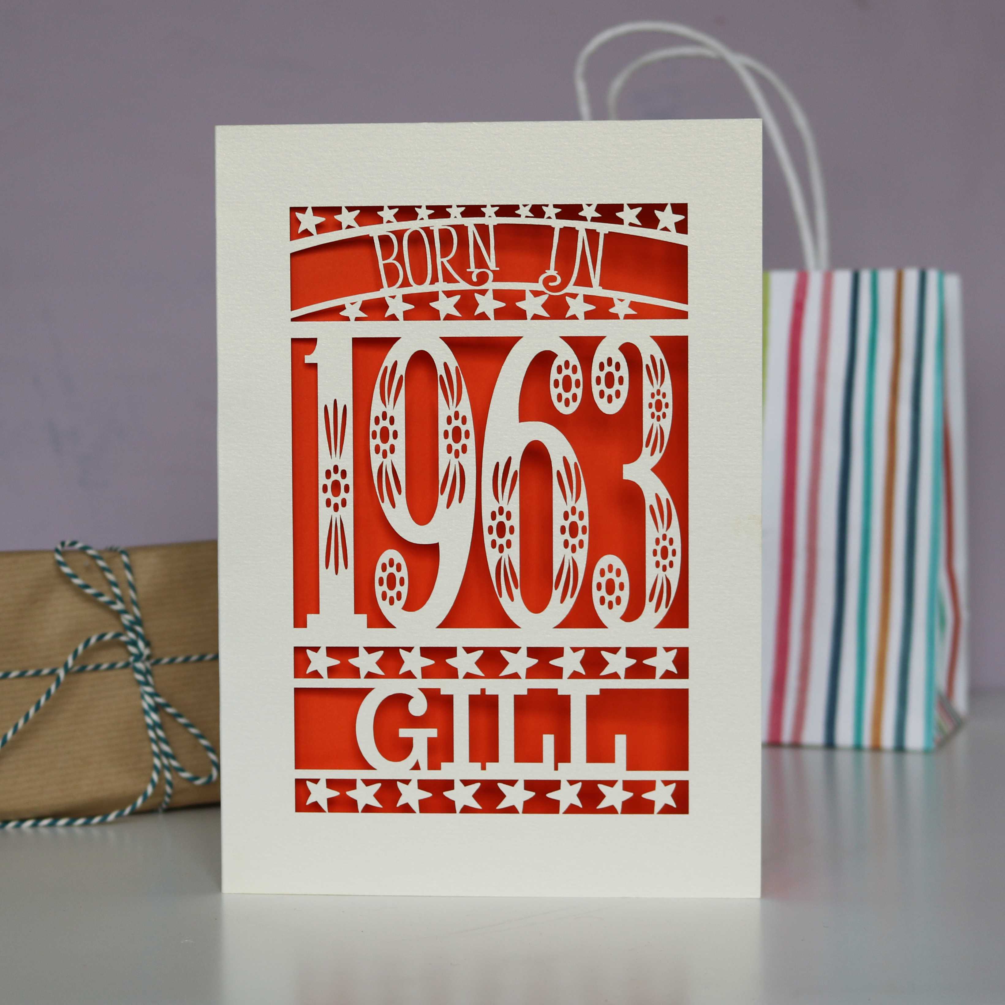 Born In 1963 60th Birthday Card A5