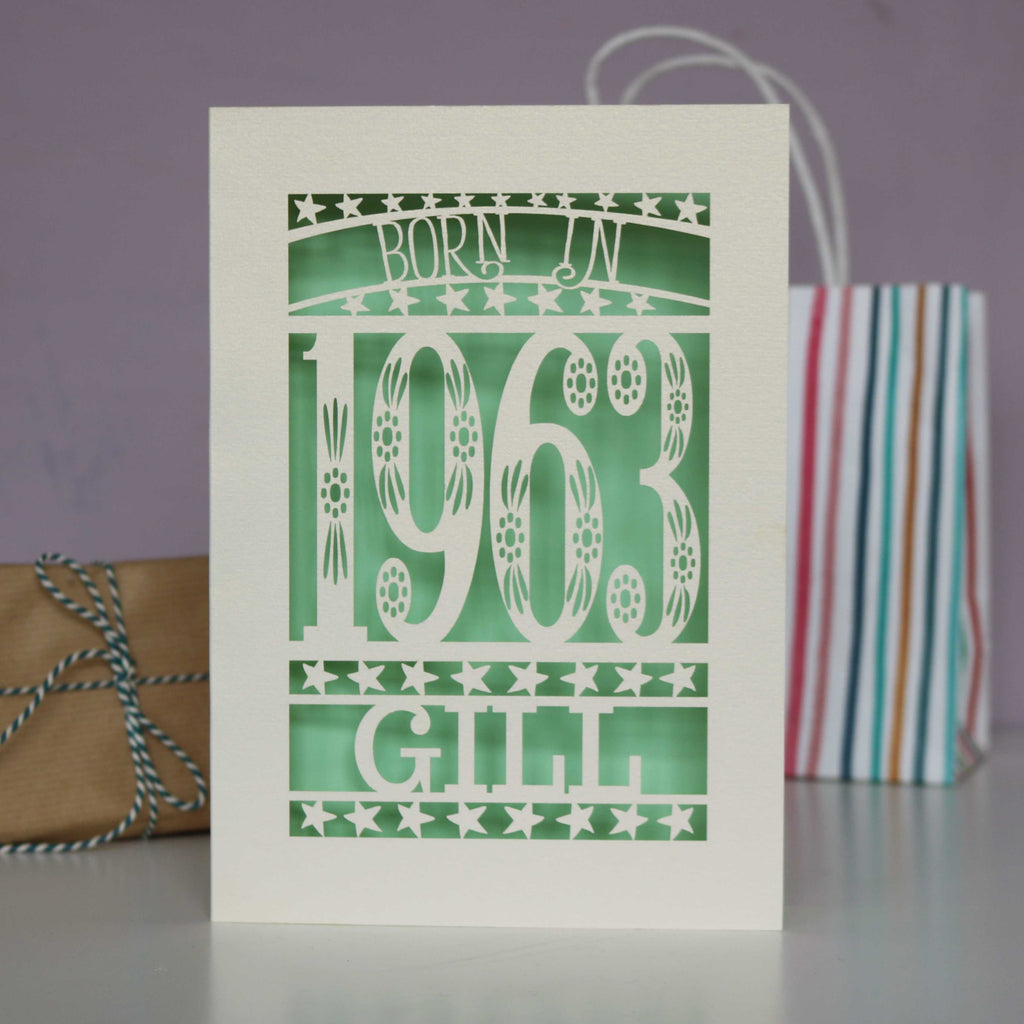 Born In 1963 60th Birthday Card A5