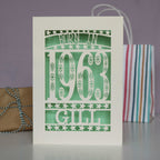 Born In 1963 60th Birthday Card A5
