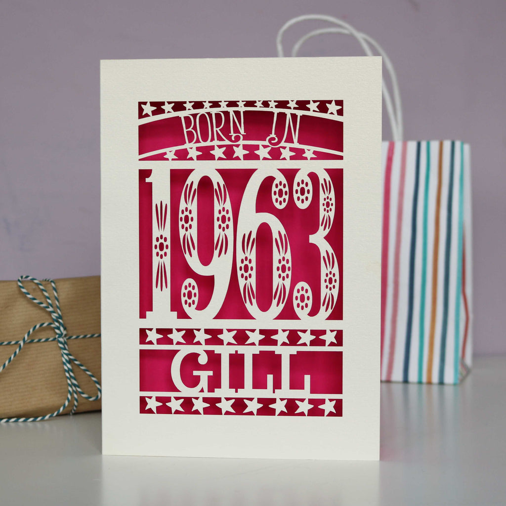 Born In 1963 60th Birthday Card A5