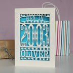 Born In 2003 21st Birthday Card