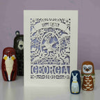 Personalised Papercut Easter Bird Card