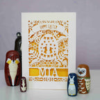 Personalised Papercut Easter Egg Card