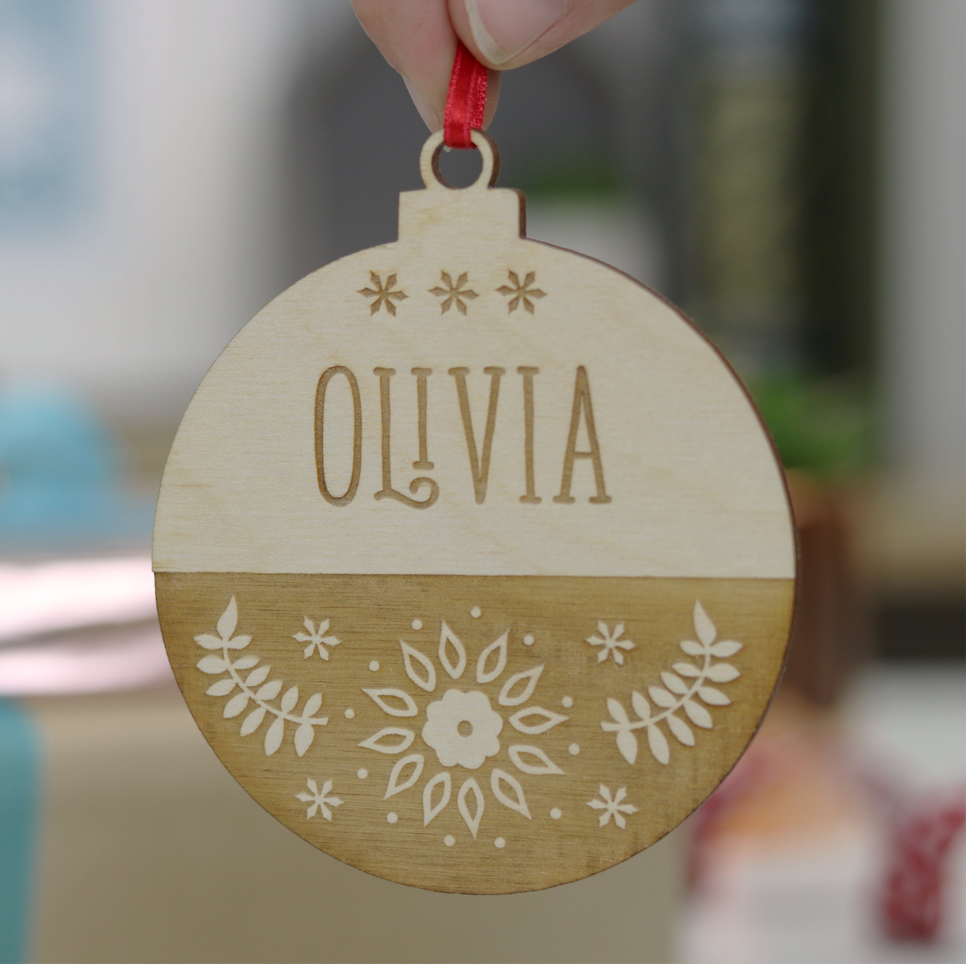Personalised Engraved Bauble Decoration