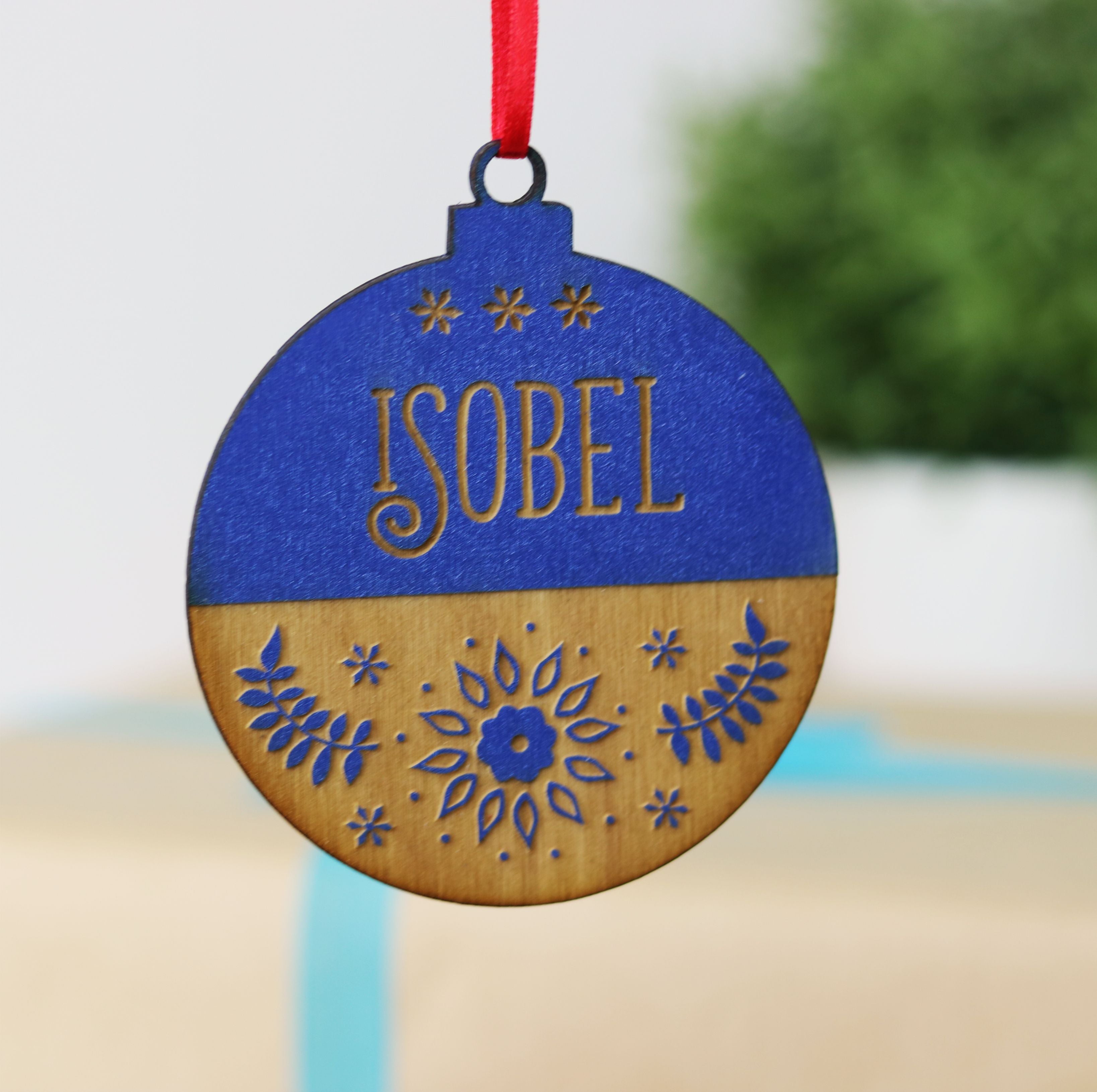 Personalised Colour Bauble Decoration