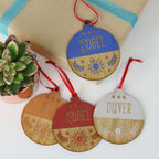 Personalised Colour Bauble Decoration