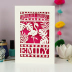 Completely Fabulous Personalised Papercut Card