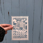 A Smooth Sea Never Made A Skilled Sailor Papercut Postcard