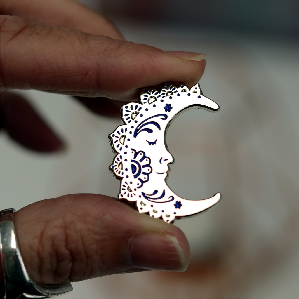Moon Enamel Pin