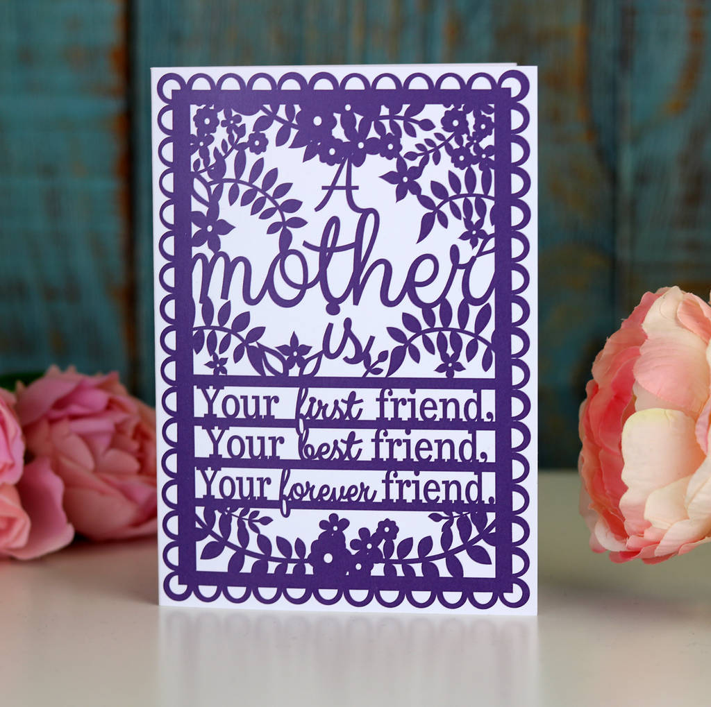 A Mother Is... Printed A6 Card