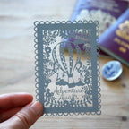 Adventure Awaits Hard Enamel Pin In Silver And Blue