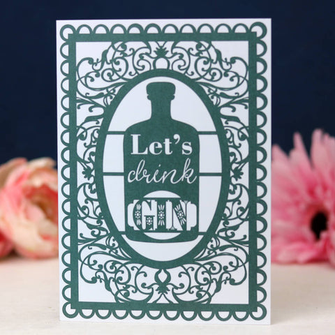 Gin Printed Card A6 - 