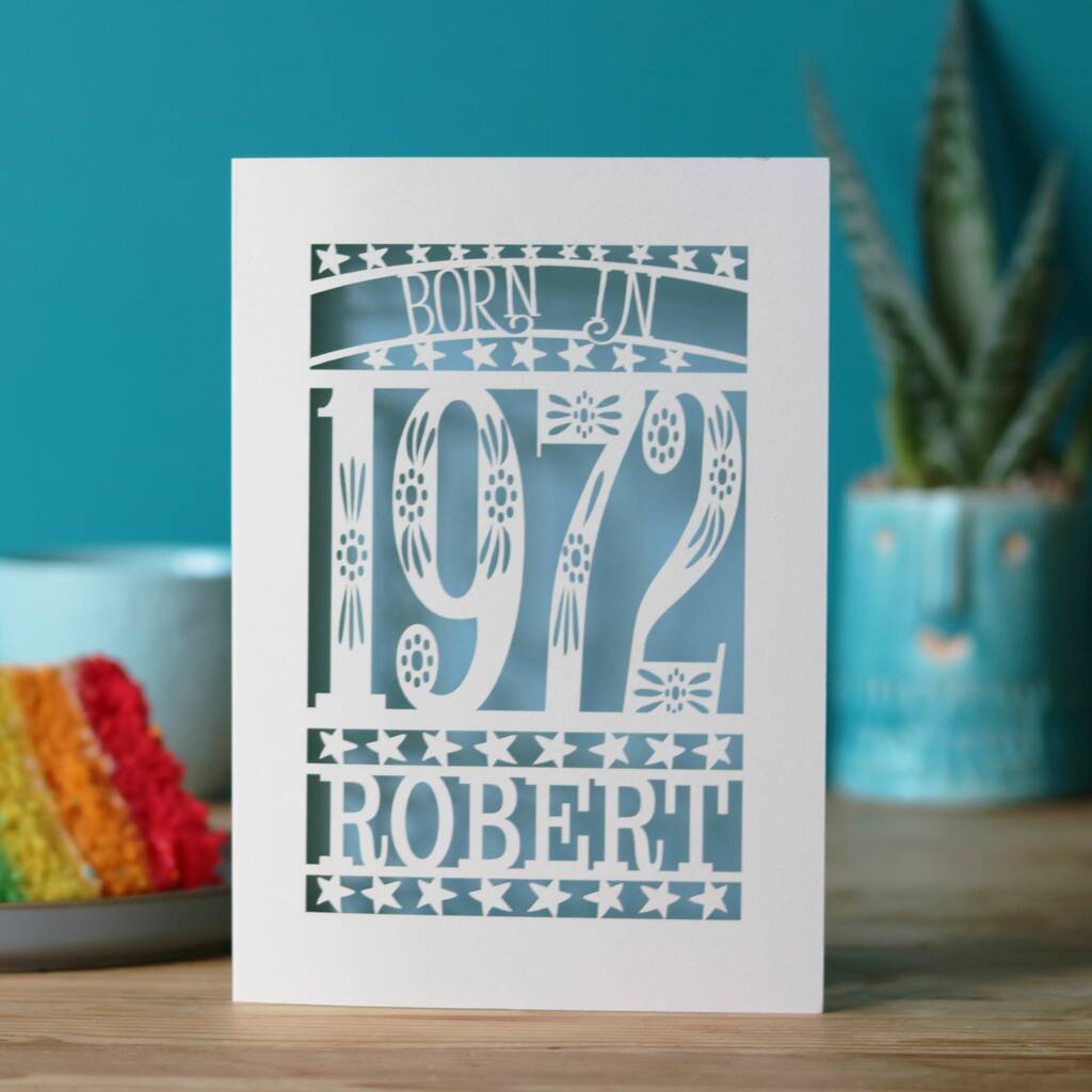 Born in 1972 Birthday Card