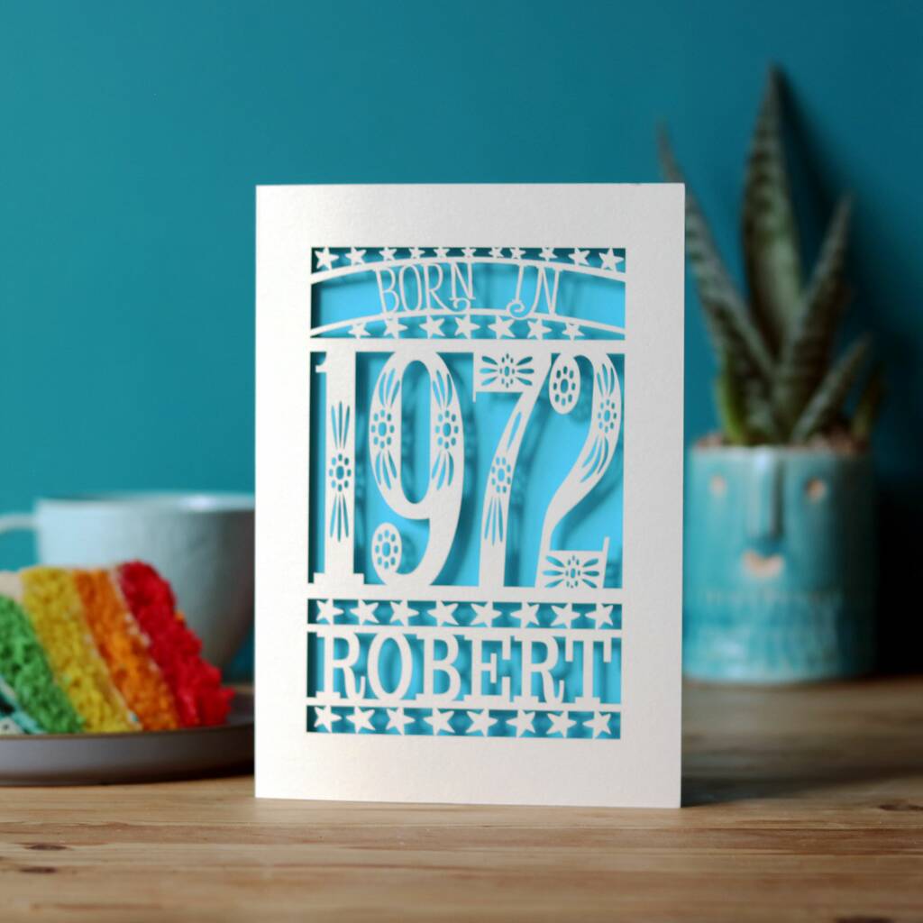 Born in 1972 Birthday Card