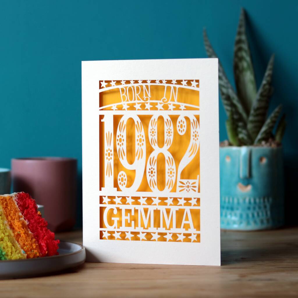 Born in 1982 Birthday Card