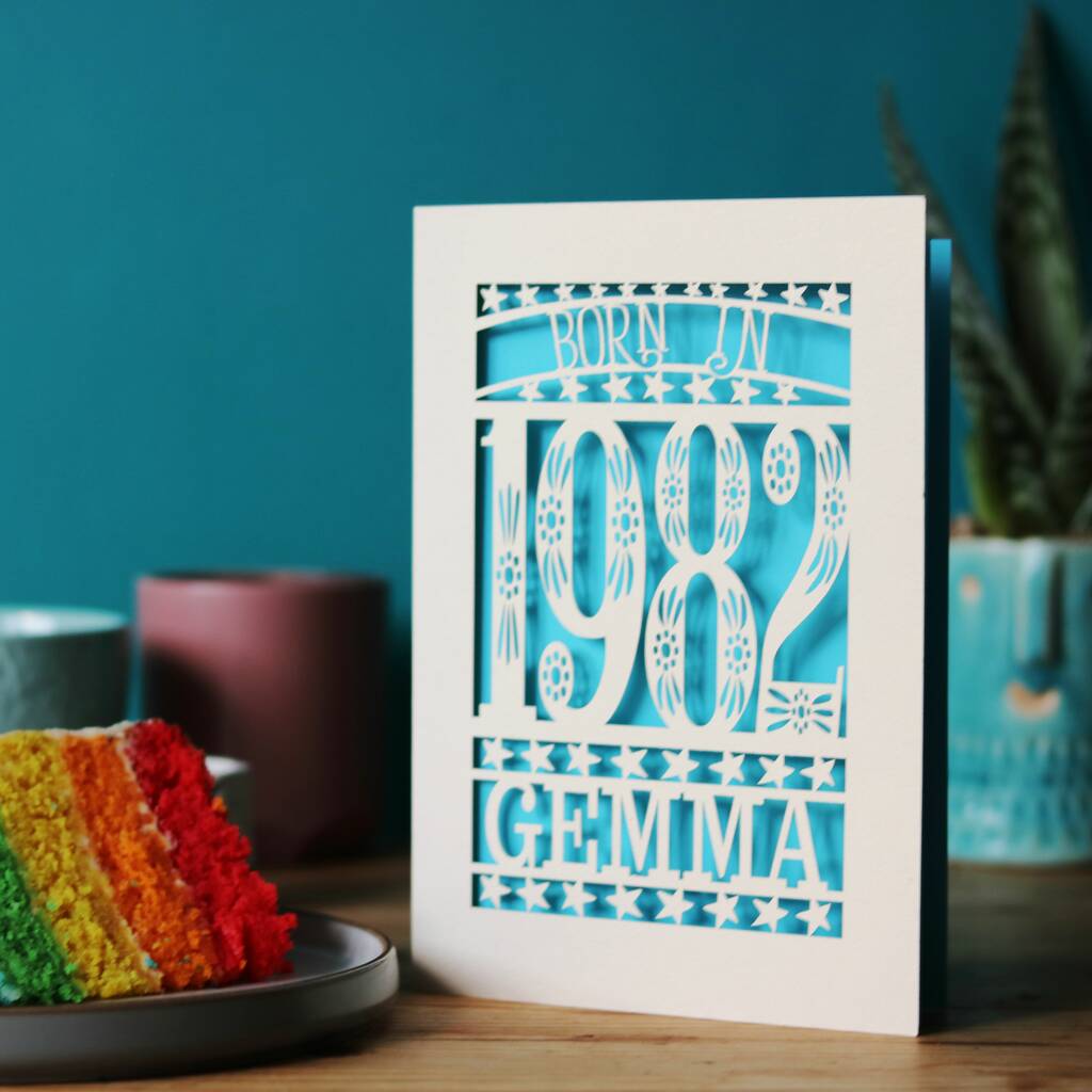 Born in 1982 Birthday Card