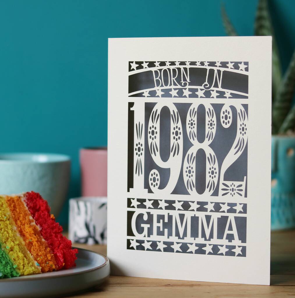 Born in 1982 Birthday Card