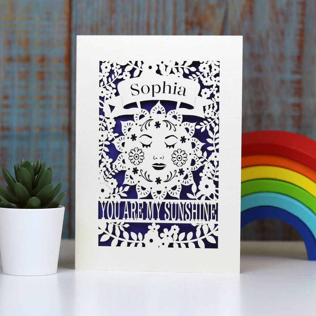 Personalised Sunshine Card
