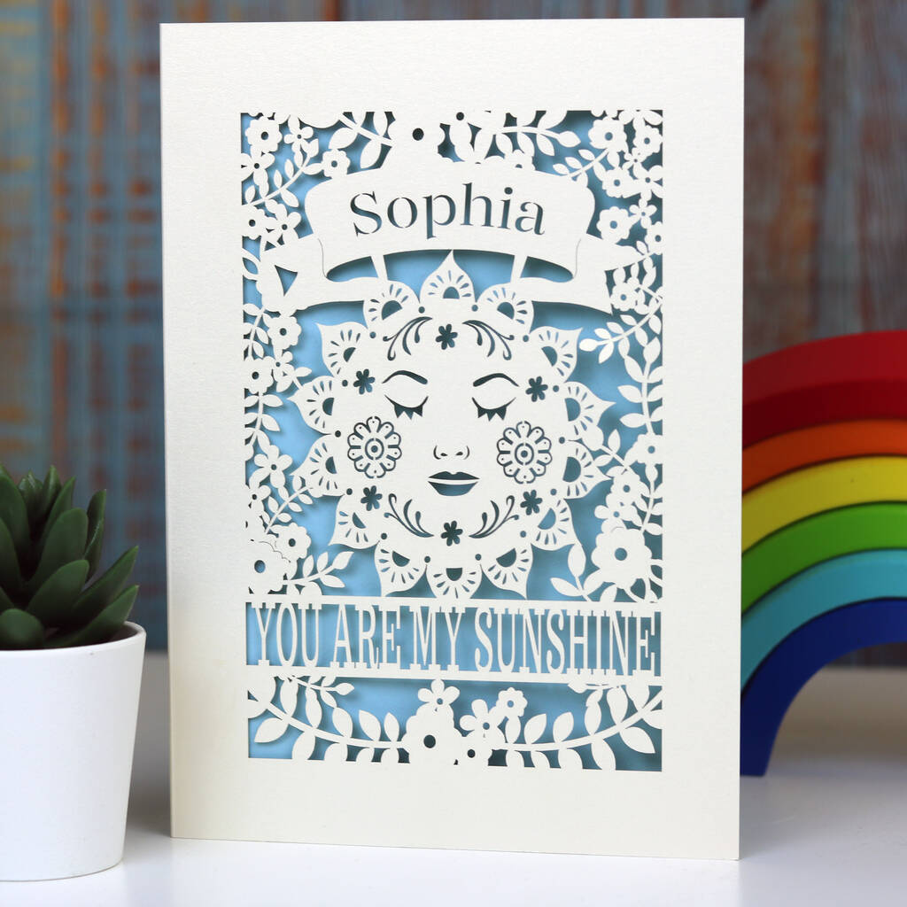 Personalised Sunshine Card